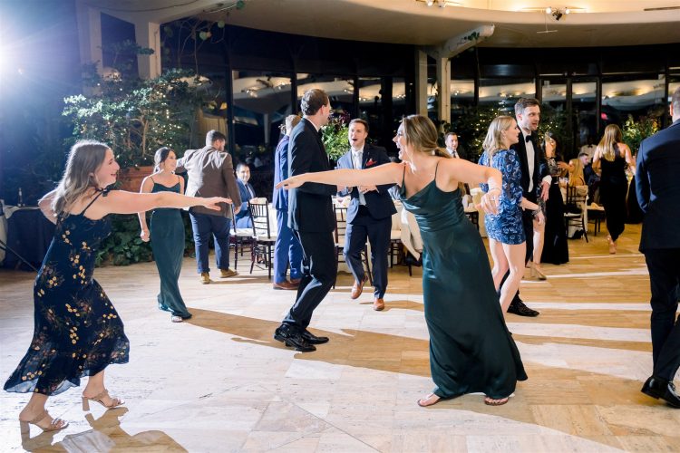 Fun wedding dance floor moment with great energy.